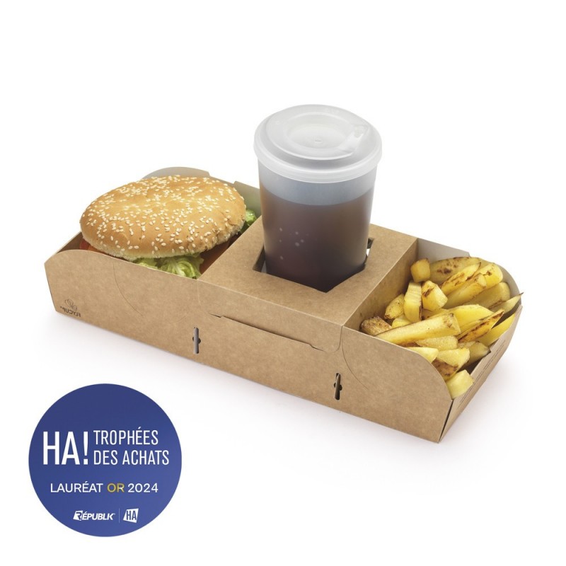 Porte repas snacking en carton