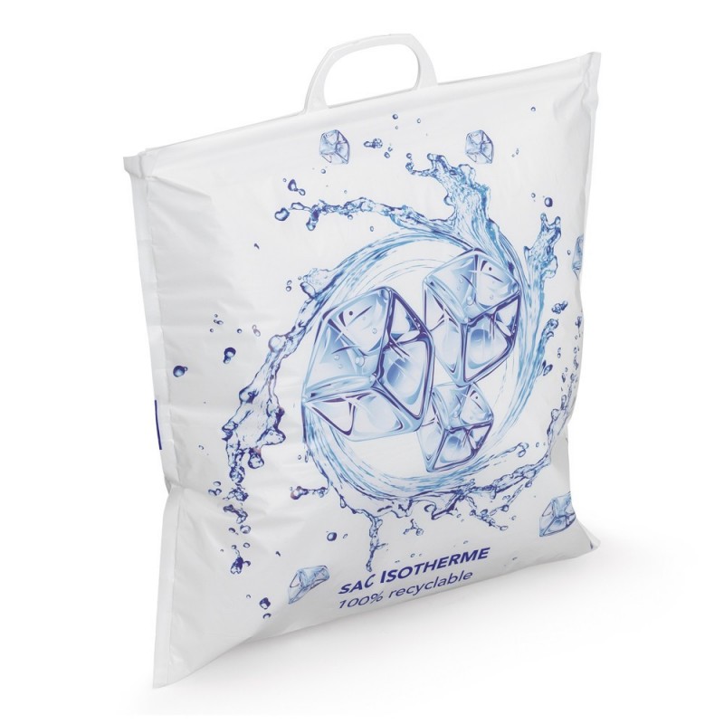 Sac isotherme imprimé fermeture pression 49 x 49 x 6 cm