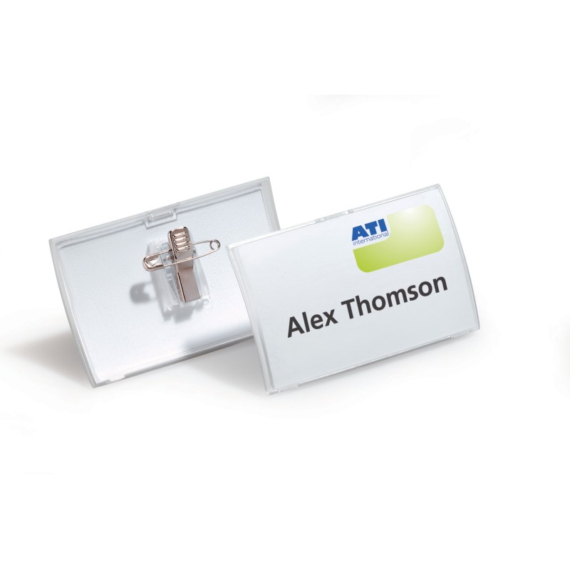 Durable Badge pliable  Click Fold combi 54 x 90 mm - Boîte de 25