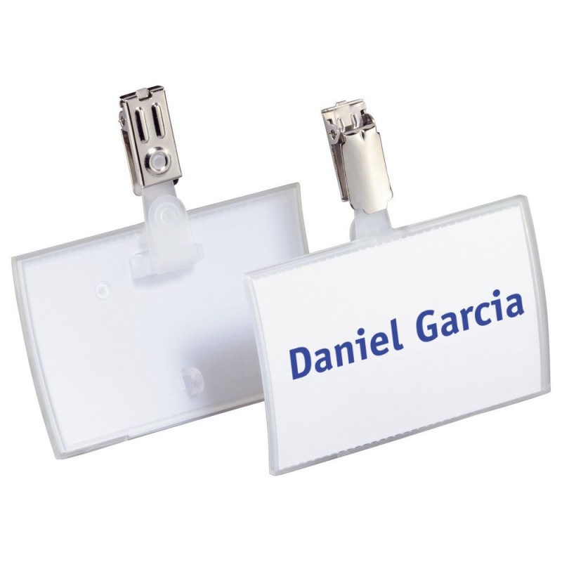 Durable Badge pliable  Click Fold clip - Boîte de 25