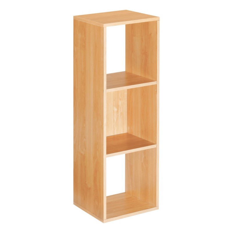 Module bibliothèque multicases Classic -  3 cases - Hêtre
