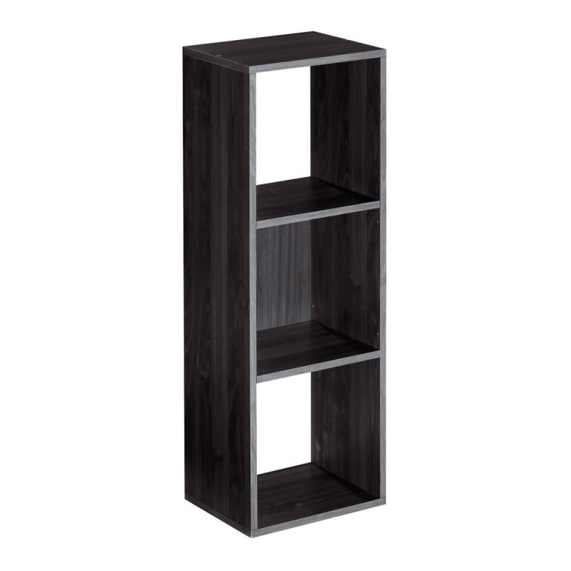 Module bibliothèque multicases Classic -  3 cases - Noir