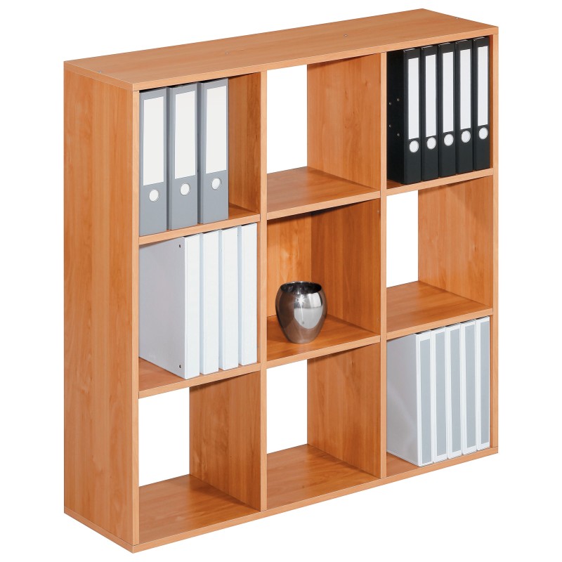 Module bibliothèque multicases Classic -  9 cases - Aulne