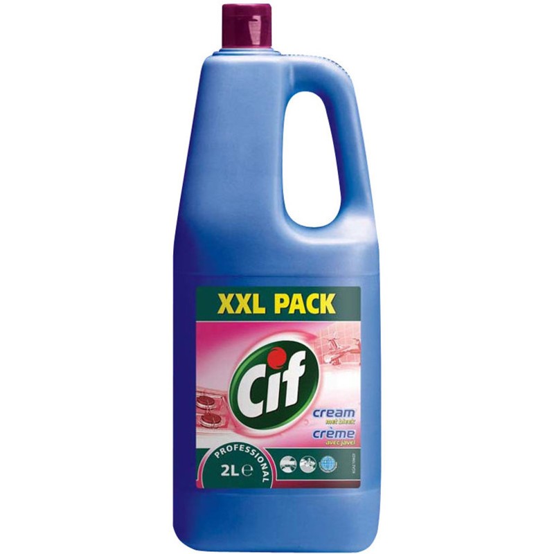 Cif Crème nettoyante polyvalente professionnelle - Javel - Bidon 2L