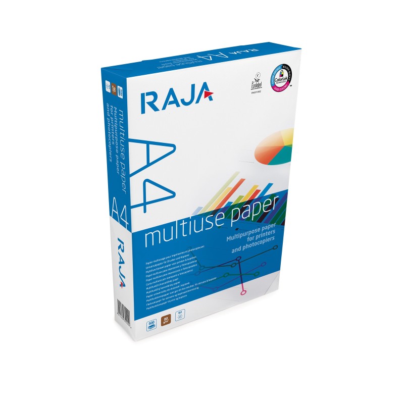 RAJA Papier A4 blanc Multi-usage - 80g - Ramette de 500 feuilles