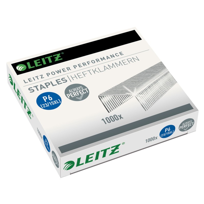 Leitz Agrafes Power Performance P6, 23/15 XL - Boîte de 1000