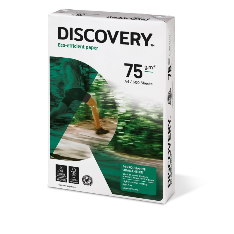 Discovery Papier A4 blanc éco-responsable - 75g - Ramette de 500 feuilles