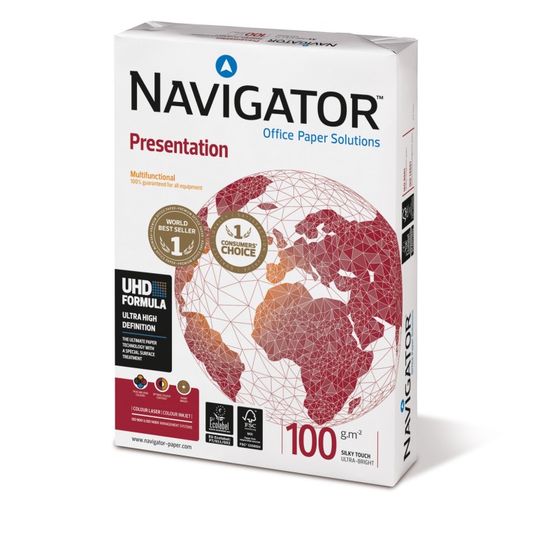 Navigator Papier A4 blanc Présentation - 100g - Ramette de 500 feuilles