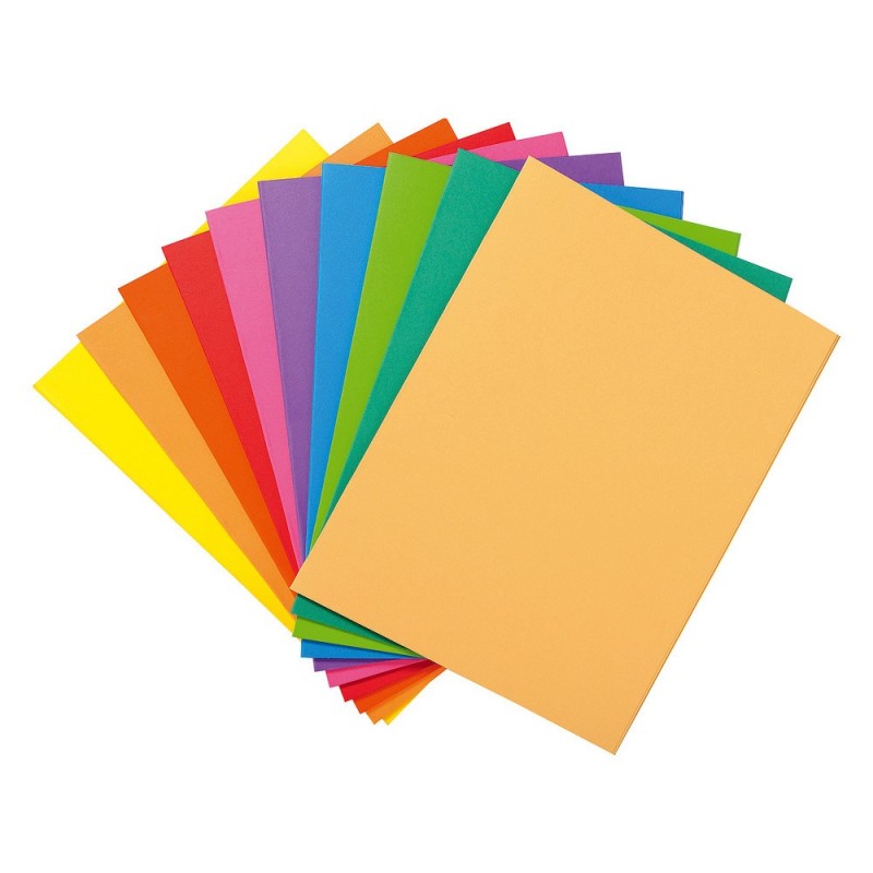 RAJA Sous-chemises 80g - 22 x 31 cm - Assortis vifs - Lot de 100