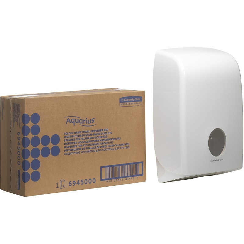 Aquarius (Kimberly-Clark) Distributeur d'essuie-mains enchevêtrès - Blanc