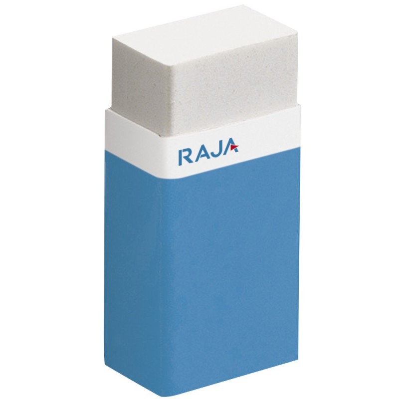 RAJA Mini gomme plastique blanche