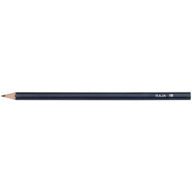 RAJA Crayon papier graphite mine HB corps hexagonal noir