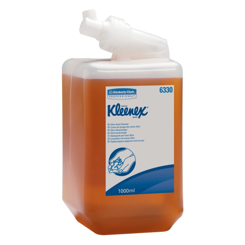 Kleenex® Cassette de savon pour les mains Ultra 1 l couleur ambre