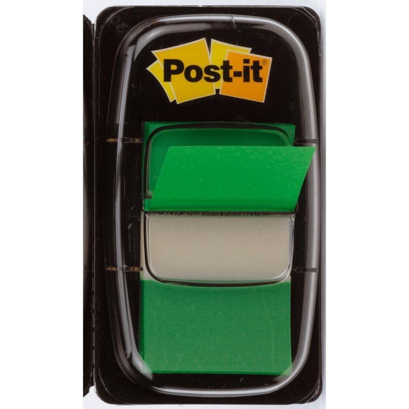 Post-it Marque-pages souples 25 x 43,2 mm - 50 index vert
