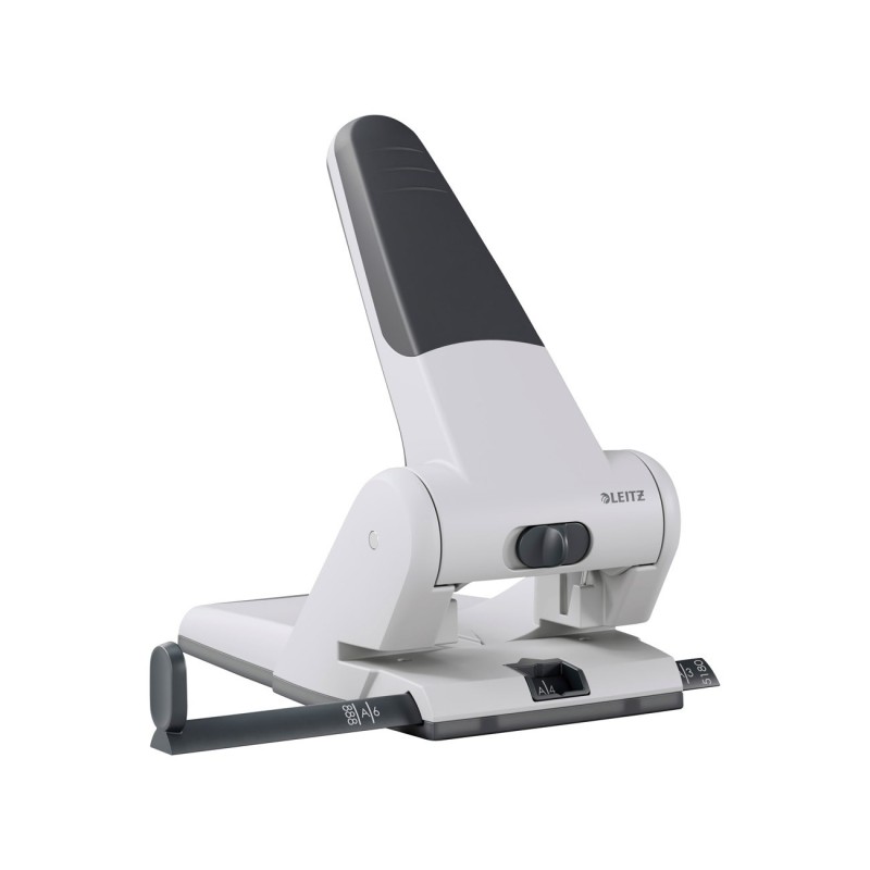 Leitz Perforateur hautes performances, 2 trous, 65 feuilles, métal, aluminium, gris