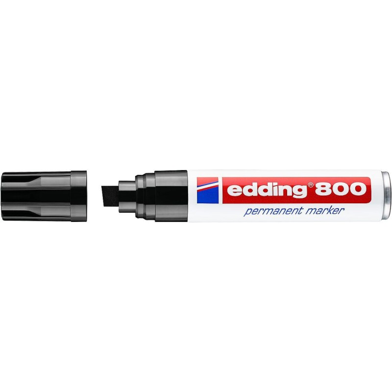edding Marqueur permanent 800, Pointe biseautée 4 mm Noir
