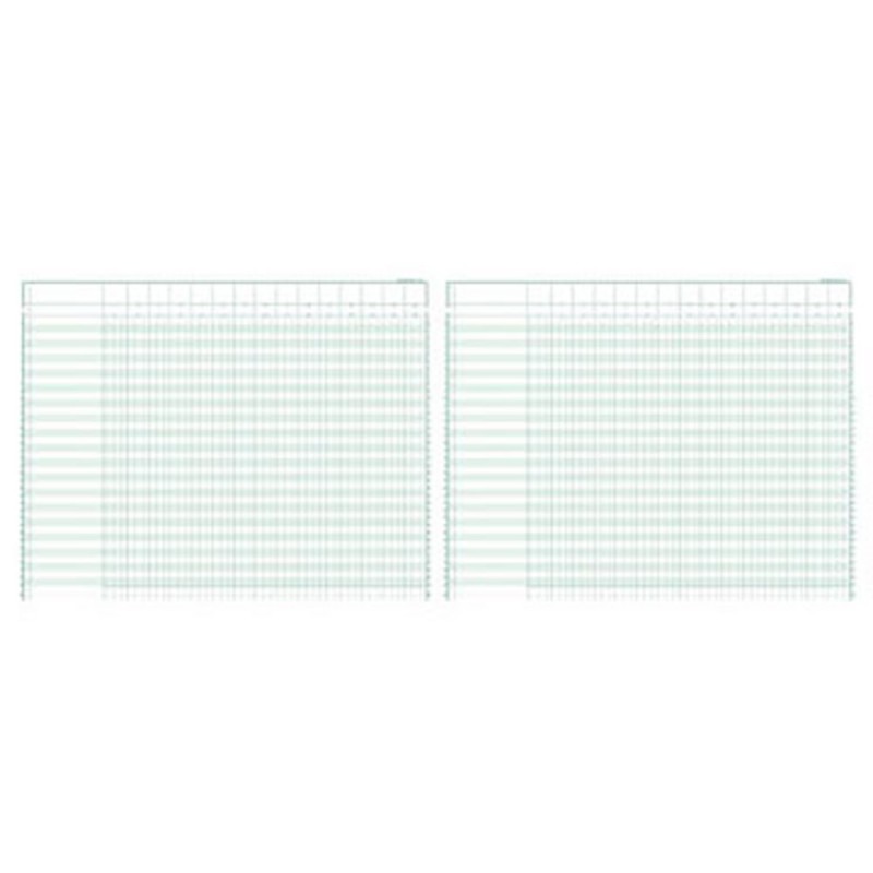 Exacompta Registre comptable à colonnes - Piqûre modèle 18150 - 29,7x38cm - 35 lignes - 15 colonnes