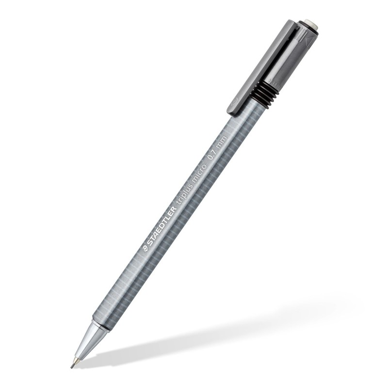 Staedtler Triplus Micro, porte-mines, mine B de 0,7 mm, corps gris