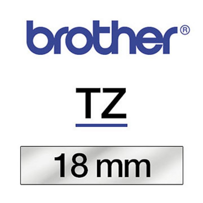 Brother Ruban TZe-141 pour étiqueteuse - 18 mm x 8 m - Noir sur Transparent