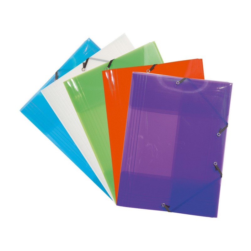 Exacompta Chemise 3 rabats  Crystal colours - Assortis