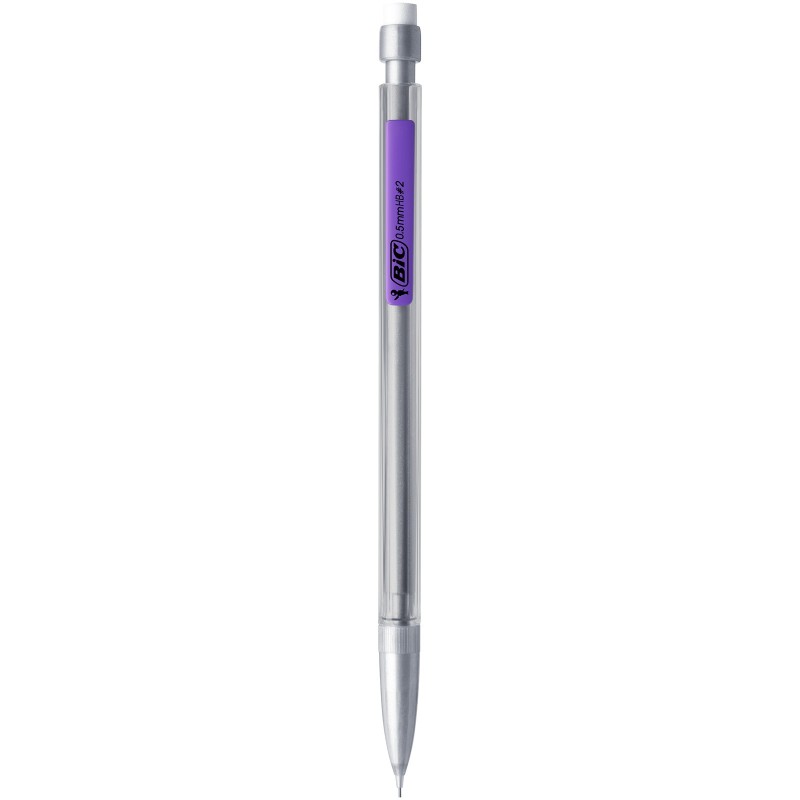 BIC Matic Original Porte-mine pointe fine 0,5 mm HB corps gris transparent