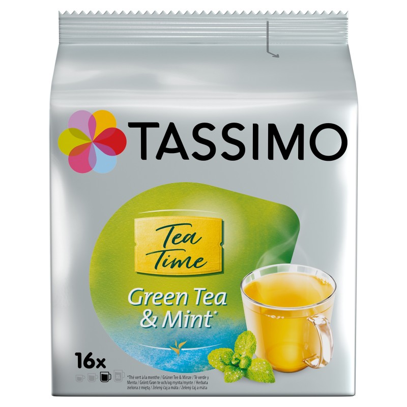 Tassimo T-Discs Thé vert à la menthe - paquet de 16 dosettes