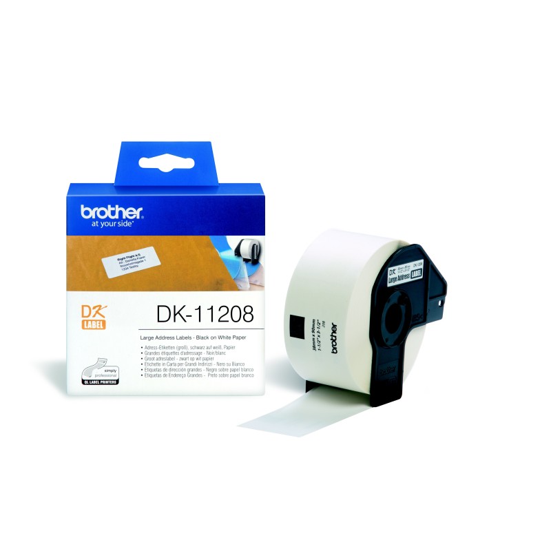 Brother Rouleaux d'étiquettes Brother - Adressage - Modèles DK11208 - pour imprimante QL - 800 étiquettes