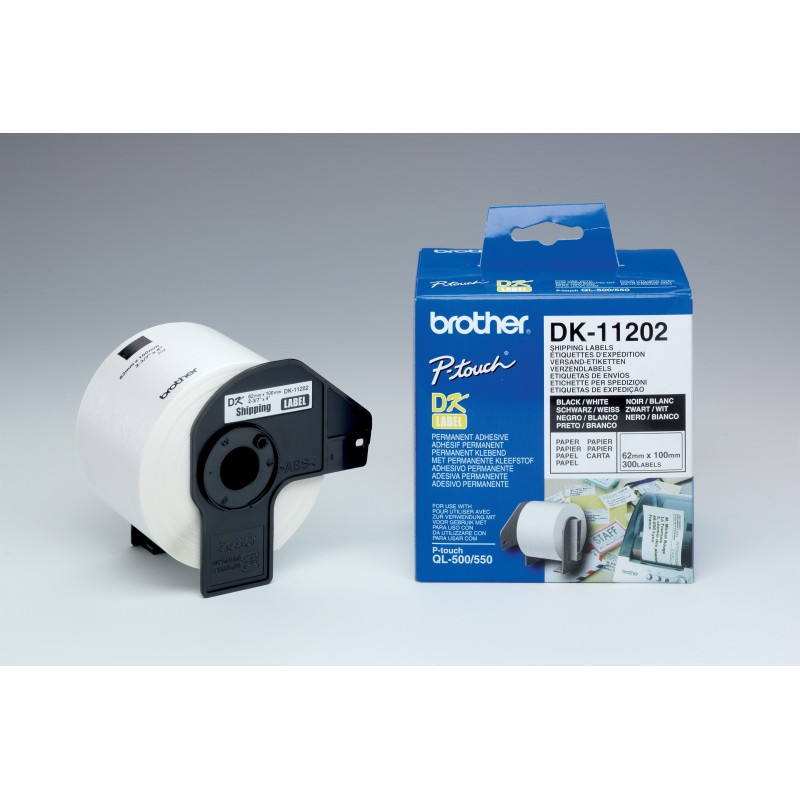 Brother Rouleaux d'étiquettes Brother - Expédition - Modèles DK11202 - pour imprimante QL - 300 étiquettes
