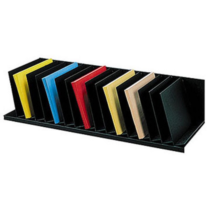 Trieur 16 cases inclinées largeur 92 cm noir