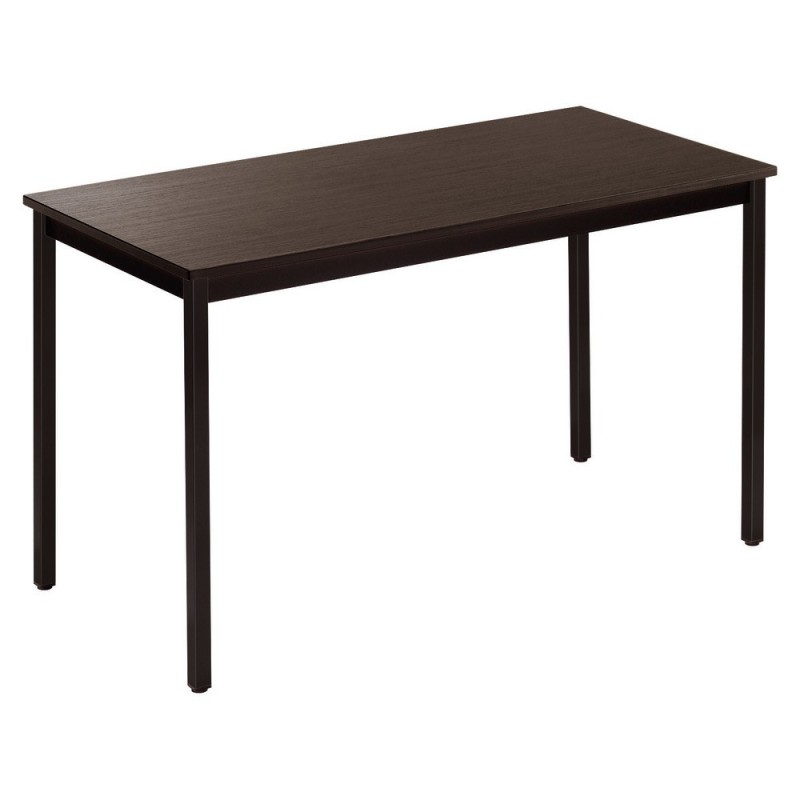 Table de réunion modulable rectangle - L.120 x P.60 cm - Plateau Noir - Pieds Noir