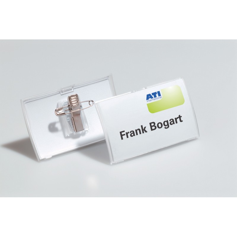 Durable Badge pliable Click Fold  40 x 75 mm - Boîte de 25