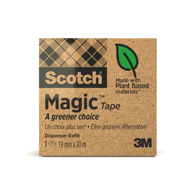 Scotch Ruban adhésif transparent Magic « A Greener Choice » 19 mm x 30 m