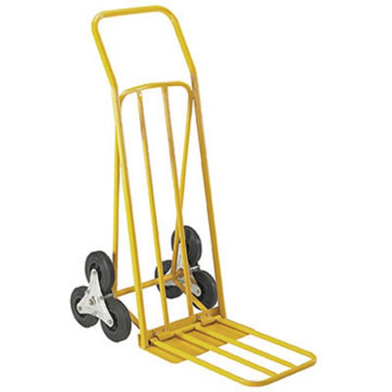 Safetool Diable escalier double pelle, charge 80 kg - Orange