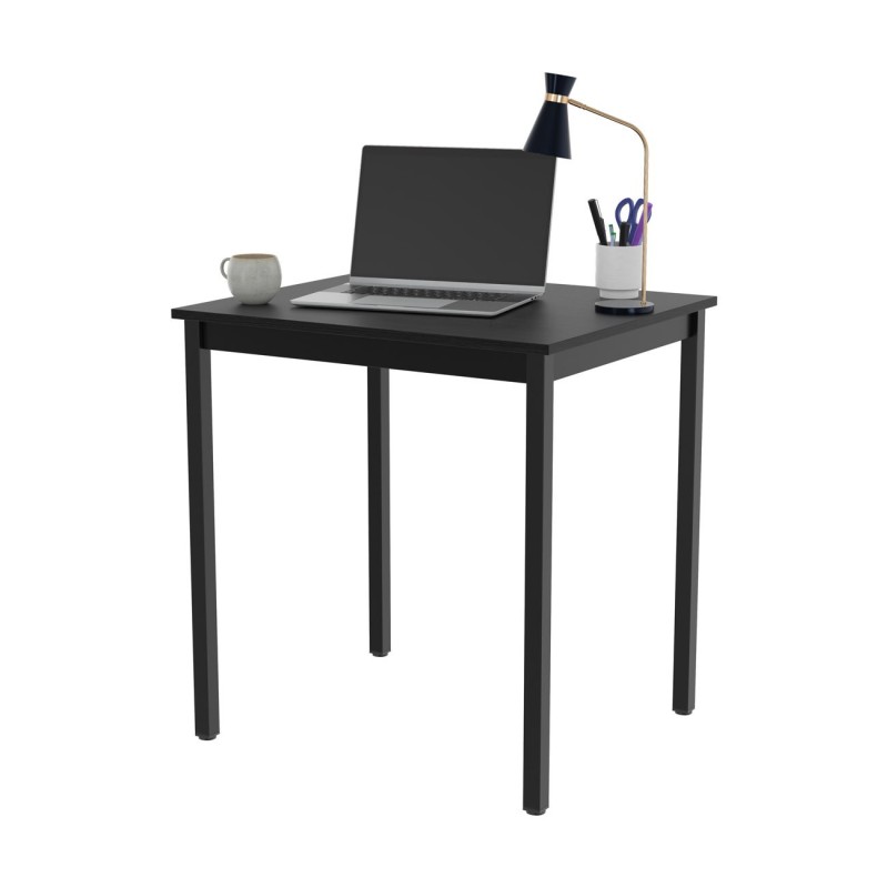 Table de réunion modulable rectangle - L.70 x P.60 cm - Plateau Noir - Pieds Noir