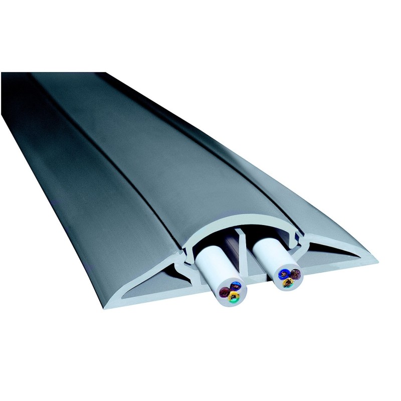 Protège-câbles longueur 3m 2x12mm gris