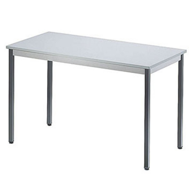 Table Budget Rectangle 120 x 60 cm - Plateau Gris clair - pieds Gris foncé