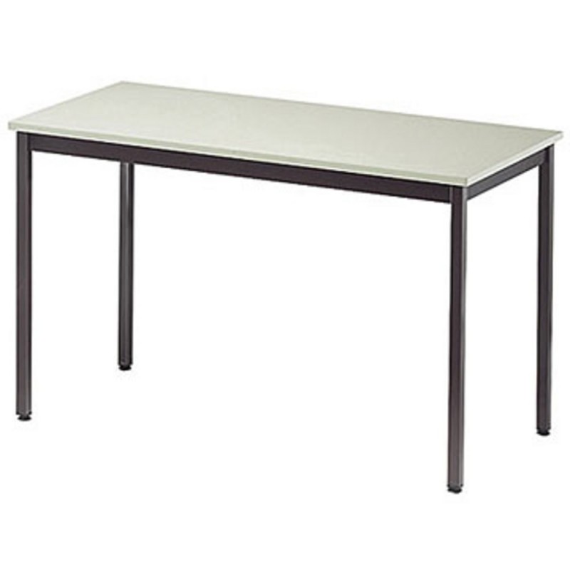 Table Budget Rectangle 120 x 60 cm - Plateau Beige - pieds Brun
