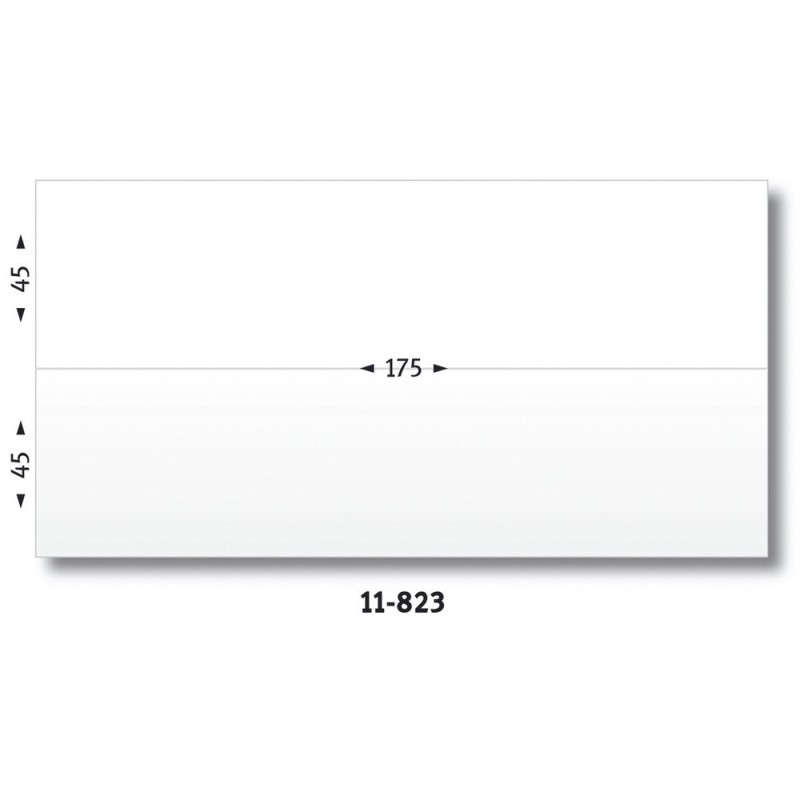 Avery 11823 Etiquettes adhésives blanches affranchissement 175 x 45 mm - Boîte de 1000 (2 étiquettes par page)