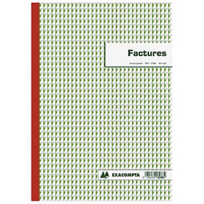 Exacompta Manifold FACTURES - 29,7 x 21 cm - 50 feuilles autocopiantes 3 exemplaires