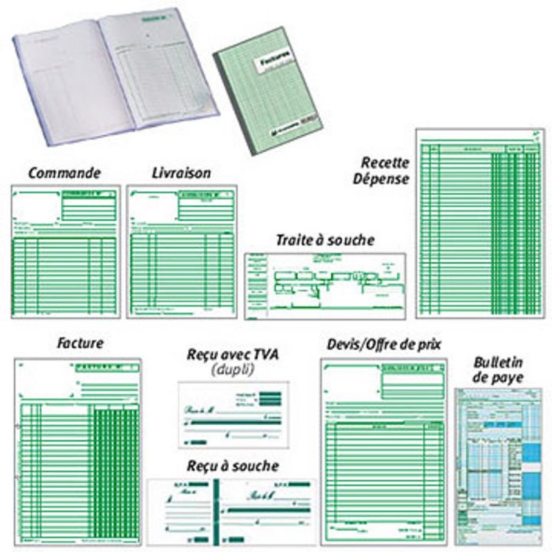 Exacompta Manifold COMMANDES - 29,7 x 21 cm - 50 feuilles autocopiantes 2 exemplaires