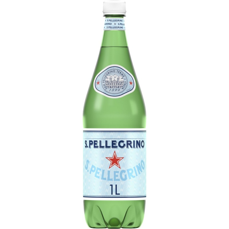 San Pellegrino Eau minérale légèrement pétillante - Lot 6 bouteilles PET 1 L