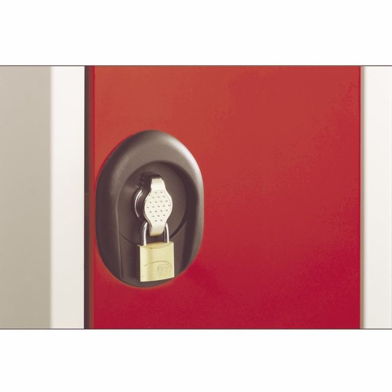 Boîtier moraillon porte-cadenas Vestiaire métal Team Color