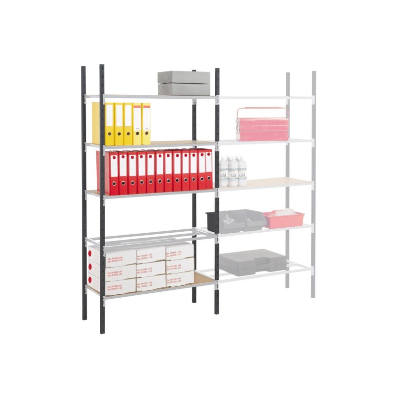 Rayonnage industriel Easy Clip 250 - Polyvalent - H. 200 x L. 125 x P. 50 cm - Elément Départ