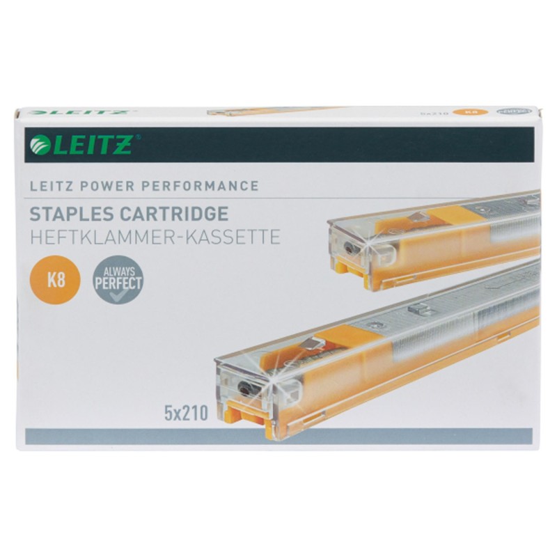 Leitz Agrafes K8 Jaune - 40 feuilles