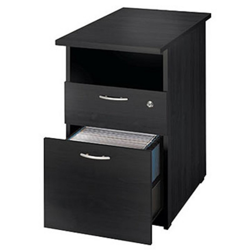 Caisson hauteur bureau Pronto - L.43 x P.80 x H.72 cm - Noir