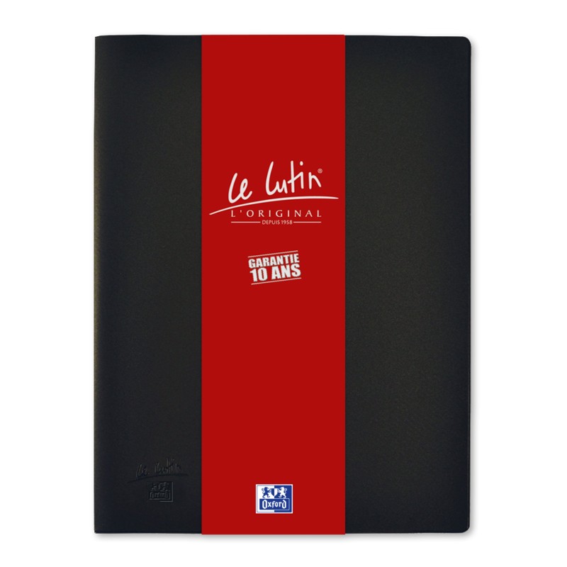 Oxford Porte vues Le Lutin L'Original A4 - PVC - 100 pochettes - 200 vues - Noir