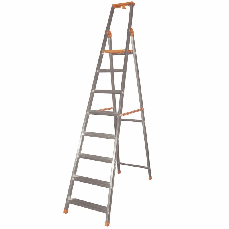 Safetool Escabeau professionnel 8 marches