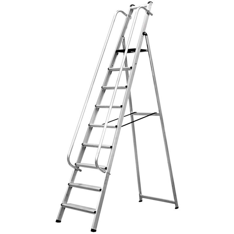Safetool Escabeau professionnel 9 marches