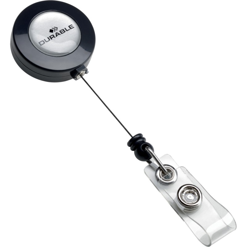 Durable Enrouleur pour badges avec cordon rétractable 80  cm