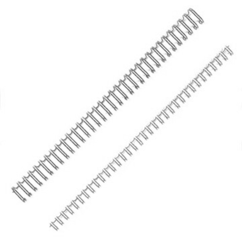 Fellowes Baguettes de reliure anneaux métal - 10 mm - Blanc - Boîte de 100